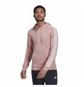 Tröja med huva Herr Adidas Essentials Wonder Mauve 3 Stripes Rosa