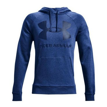 Tröja med huva Herr Under Armour Fleece Rival Mörkblå