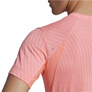 T-shirt med kortärm Herr Adidas Freelift Rosa