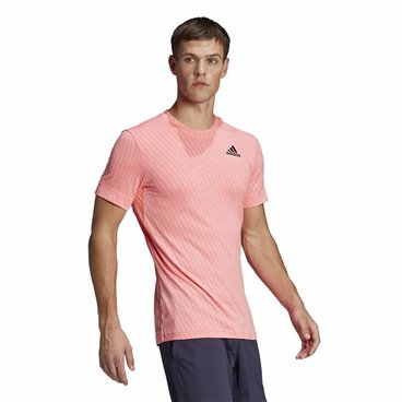 T-shirt med kortärm Herr Adidas Freelift Rosa