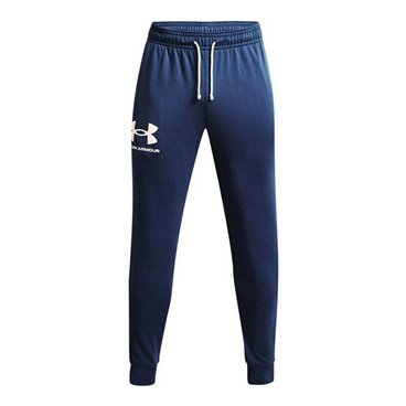 Långa träningsbyxor Under Armour Jogger Rival Terry Mörkblå Män