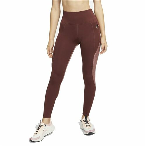 Sport-leggings, Dam Nike Air Dri-FIT Fast Brun