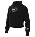 Luvtröja, Flickor AIR FT CROP HOODIE Nike DM8372 010 Svart