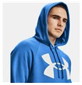 Under Armour 蓝色 Rival 大徽标男士连帽运动衫