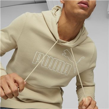 Tröja med huva Herr Puma Beige