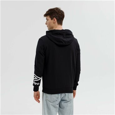 Tröja med huva Herr FW TERRACE ZIP HOODIE Umbro 66063U 060 Svart