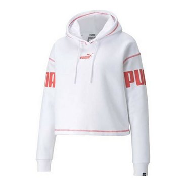 Tröja med huva Dam Puma Power Hoodie Fl Vit