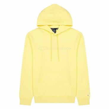 Tröja med huva Herr Champion Script Logo Hoodie M Gul