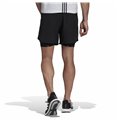 Sportshorts för män Adidas Two-in-One Svart