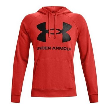 Tröja med huva Herr Under Armour Fleece Rival Röd