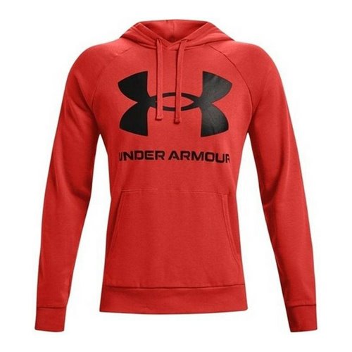 Tröja med huva Herr Under Armour Fleece Rival Röd