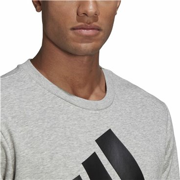 Tröja utan huva Herr Adidas Essential Big Logo Grå