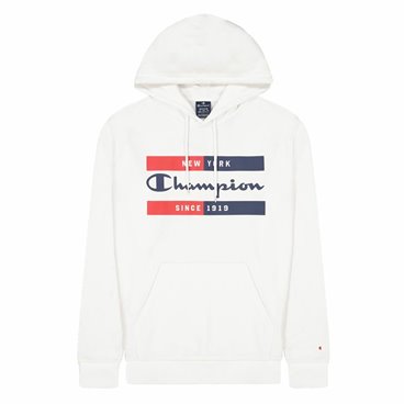 Champion 连帽运动衫 男士 纽约 白色