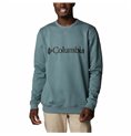 Tröja utan huva Herr Columbia Logo Fleece Crew Blå