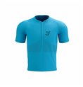 T-shirt med kortärm Unisex Compressport Trail Half-Zip Fitted SS Himmelsblå