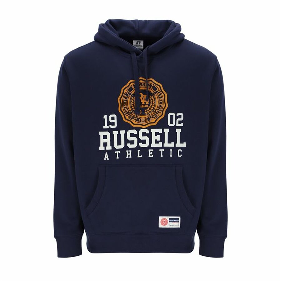 Russell Athletic 深蓝色连帽运动衫（男士 Ath 1902