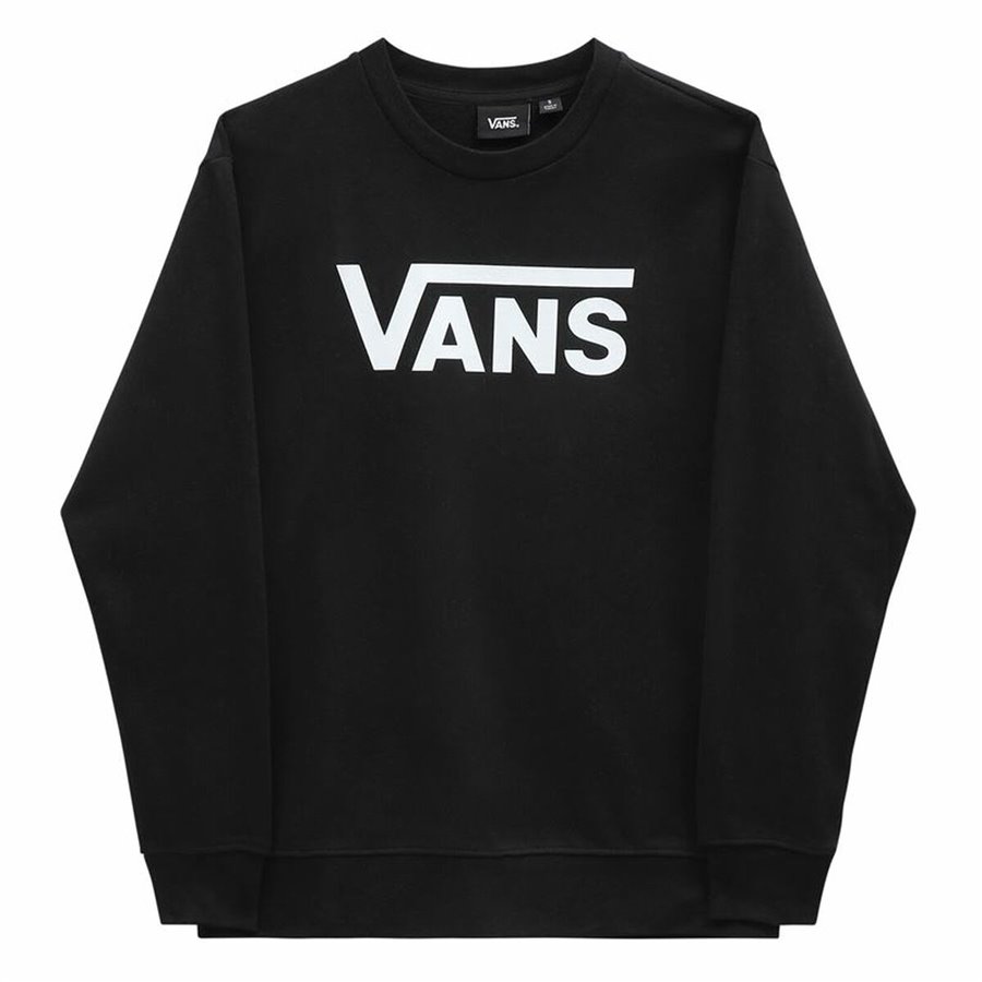 Tröja utan huva Dam Vans Drop V Logo BFF Crew Svart