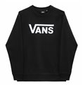 Tröja utan huva Dam Vans Drop V Logo BFF Crew Svart