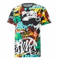 T-shirt med kortärm Herr Puma Graffiti Svart