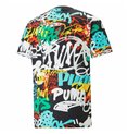 T-shirt med kortärm Herr Puma Graffiti Svart