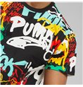 T-shirt med kortärm Herr Puma Graffiti Svart