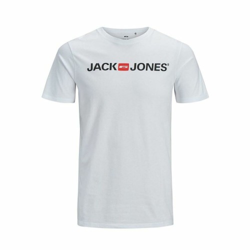 T-shirt med kortärm Herr JJECORP LOGO TEE SS O-NECK NOSS  Jack & Jones  12137126  Vit