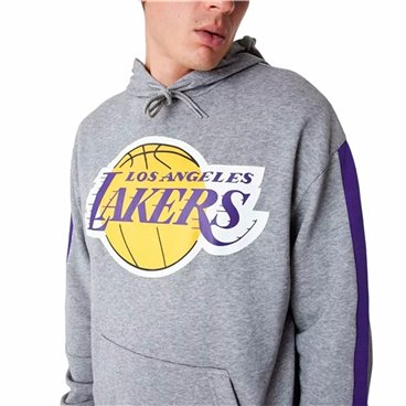 Tröja med huva Barn New Era LA Lakers NBA Colour Block Grå