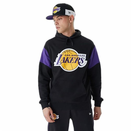 Tröja med huva Barn New Era NBA Colour Insert LA Lakers Svart