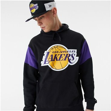 Tröja med huva Barn New Era NBA Colour Insert LA Lakers Svart