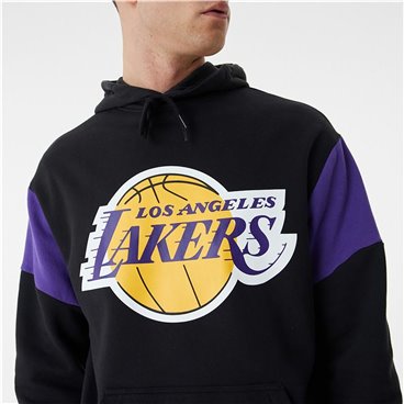 Tröja med huva Barn New Era NBA Colour Insert LA Lakers Svart