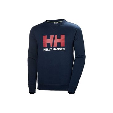 Helly Hansen 深蓝色男士 HH LOGO 无帽运动衫 34000 597