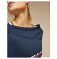 Tröja utan huva Dam Tommy Hilfiger Crop V Neck Mörkblå