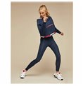 Tommy Hilfiger 深蓝色无兜帽女式 V 领短袖衬衫