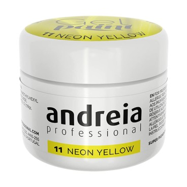 Gel-nagellack Andreia Gel Paint 4 ml Gul Neon