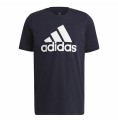 T-shirt med kortärm Herr  Essentials Big Logo  Adidas Legend Ink  Blå