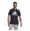 T-shirt med kortärm Herr  Essentials Big Logo  Adidas Legend Ink  Blå