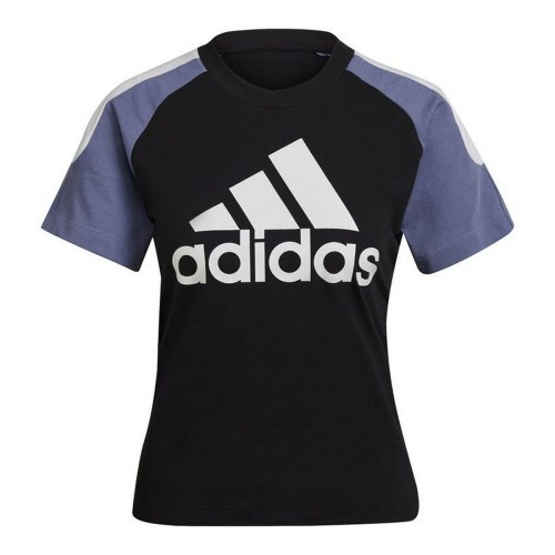 T-shirt med kortärm Dam Adidas Sportswear Colorblock Svart