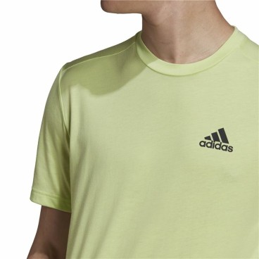 T-shirt med kortärm Herr Adidas Aeroready Designed 2 Move Grön