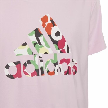 Barn T-shirt med kortärm Adidas x Marimekko Rosa