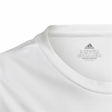 Barn T-shirt med kortärm Adidas Designed To Move Vit