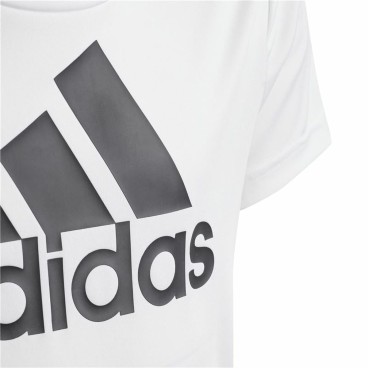 Barn T-shirt med kortärm Adidas Designed To Move Vit