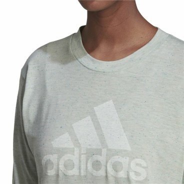 T-shirt med lång ärm Dam Adidas Future Icons Beige