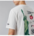 T-shirt med kortärm Herr New Era New York Yankees MLB City Graphic Oversized