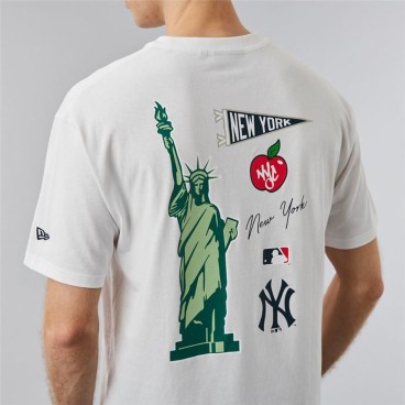 T-shirt med kortärm Herr New Era New York Yankees MLB City Graphic Oversized