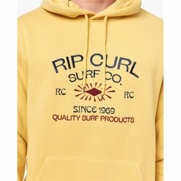 Tröja med huva Herr Rip Curl Radiate Gul