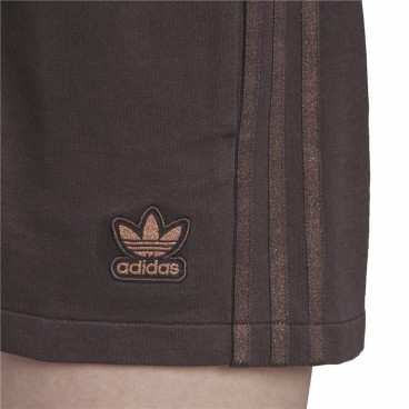 Sportshorts för kvinnor Adidas Originals 3 stripes Brun