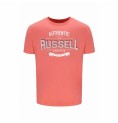 T-shirt med kortärm Herr Russell Athletic Amt A30081 Orange Korall