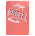 T-shirt med kortärm Herr Russell Athletic Amt A30081 Orange Korall