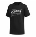 Barn T-shirt med kortärm Adidas Brilliant Basics Svart