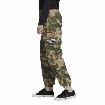 Nederdel träningsoverall för vuxna Adidas Originals Camo Kvinna Mörkgrön